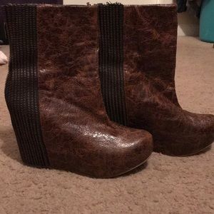 Jeffery Campbell wedge Ibiza boots 👢